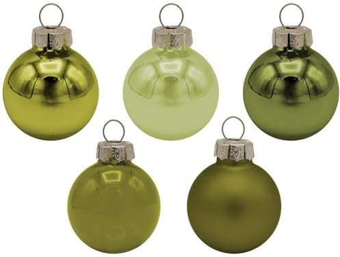 Unbekannt 45 Weihnachtskugeln Christbaumkugeln Grün Olive Christbaumschmuck Weihnachtsdeko Weihnachten Deko