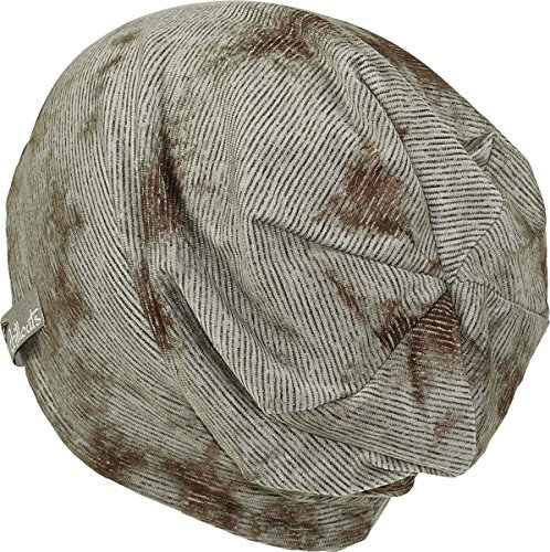 Chillouts Hanoi Long Slouch Oversize Beanie Indoormütze Baumwollmütze Long Beanie Sommermütze (One Size - braun)