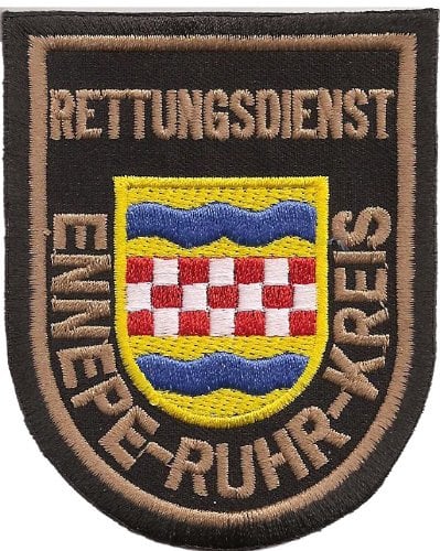 Feuerwehr Rettungsdienst Ennepe Ruhr Kreis Uniform Abzeichen Aufnäher Patch
