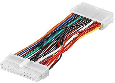 Goobay Wentronic 68513 Internes Stromkabel (24-polig ATX-Stecker auf 20-polig ATX-Buchse) schwarz