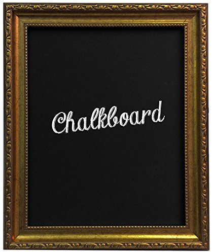 Frames By Post AP-3025 Schiefertafel mit Rahmen, in verschiedenen Farben und Größen, plastik, gold, 51 x 41 cm