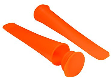 Jocca Set de 2 moldes de Silicona para Polos, Naranja, 12x4x29 cm