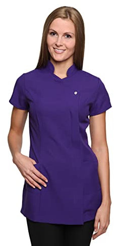 Mirabella Health & Beauty Women's Freya Beauty Tunic Uniform Violet 8 UK