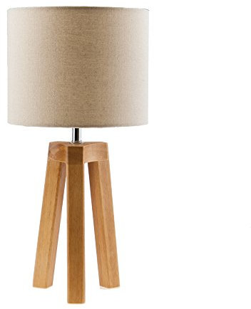 Casa Moda Wood Tripod Table Lamp