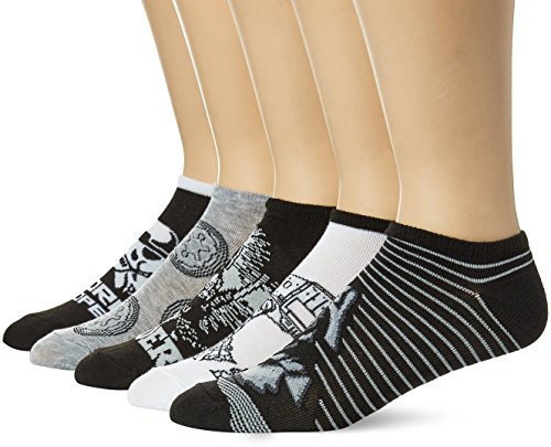 Star Wars Herren Classic 5 Pack No Show Lässige Socken, Schwarz Sortiert, 43-47 EU (5er Pack)