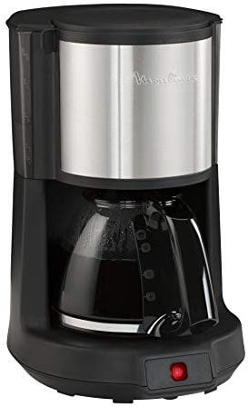 Moulinex Subito FG370811 - Cafetera de filtro, capacidad para 12 tazas, dispositivo antigoteo de salida del café, fácil limpieza, acero inoxidable