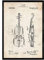 Nacnic Geige Patent Poster. Poster mit Erfindungen und alten Werkzeugen.