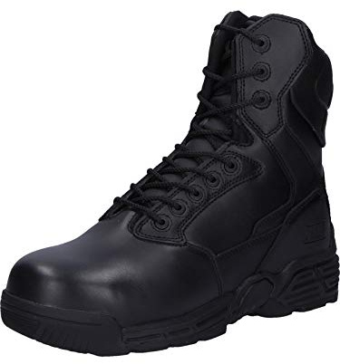 Magnum M801430/021 Stealth Force 8.0 Leather Composite Toe and Plate Unisex Uniform Safety Boot, Black, 40 Size