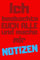 Ich beobachte euch alle und mache mir Notizen: Rotes Notizbuch mit lustigem Spruch als Geschenk für Kollegen, Mitschüler und Freunde | über 120 Seiten mit Punktraster, Inhaltsverzeichnis + Datum