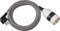 Brennenstuhl Cable alargador de plástico 3 m con Cubierta Textil y Interruptor giratioria (alargador eléctrico para Interiores, Cable de 3 m, Interruptor Iluminado) Negro/Blanco