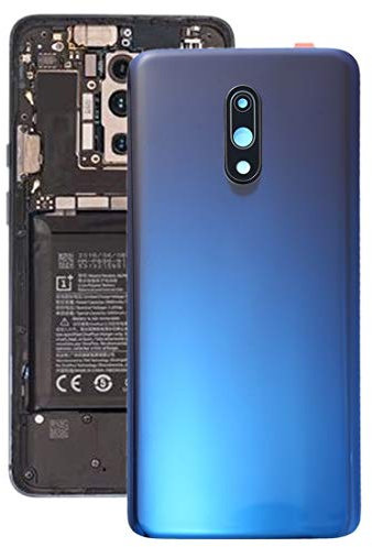 ZAORUN Ersatzteil Akkufachdeckel mit Kameraobjektiv for OnePlus 7 (grau) Handy-Akku Rückseite Repalce Teil (Farbe : Blue)