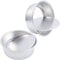 Draftor 2 Pack 8 inch Round Cake Tin Set with Loose Base, Non-Stick Baking Tins Deep Aluminum Round Cake Pan with Removable Bottom for Wedding Birthday Cake Baking