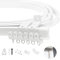 Xnuoyo Kit de Rail de Rideau Plafond, Rail de Rideau Incurvé de 5 Mètres, Rail de Plafond Flexible pour Rideaux Pour Séparateur de Pièce, Rideau de Douche, Système de Rail de Plafond