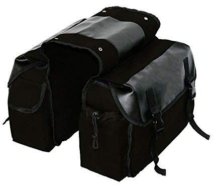 YlRNhe Motorrad Satteltasche Große Kapazität Canvas Packtaschen für Fahrrad Fahrradmotor Rücksitz Tragetasche Zwei seitliche Satteltaschen