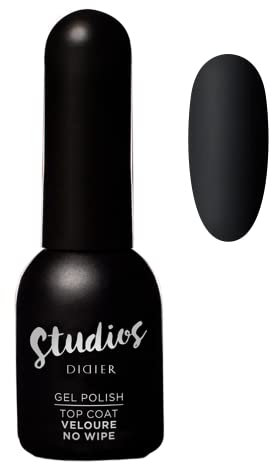 Didier Lab - Premium Top Coat Veloure UV Gel Nagellack - Schutz vor Kratzern - Für Gellack - Kein Dispersionsschicht - Nail Polish