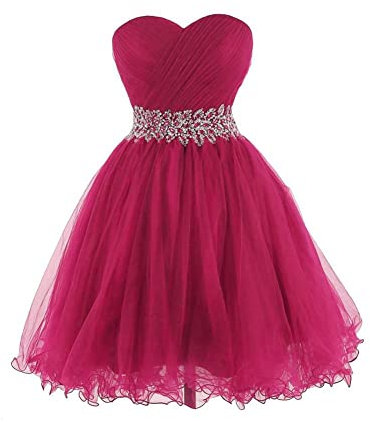 NaTengs Robe courte sans bretelles pour femme en tulle, Poudre violet clair, 34