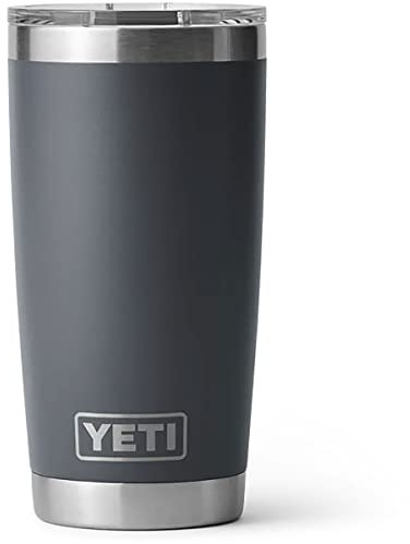 YETI Coolers Rambler 20oz Tumbler, charcoal