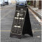 A-Rahmen-Kreidetafel-Schild, 38,1 x 76,2 cm, doppelseitig, für den Boden, stabiles Gehweg-Schild, Sandwichboard, faltbar, stehend, für Restaurant, Hochzeit, Geschäft