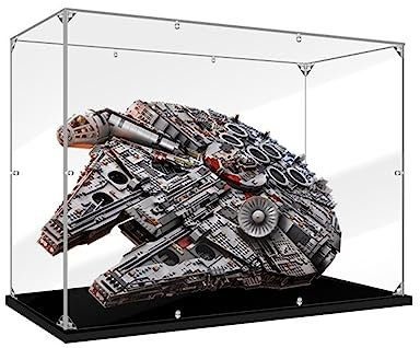 Acryl Vitrine Box Für Lego 75192 UCS Millenium Falcon, Acryl Vitrine, staubdichte Aufbewahrungsbox Präsentationsbox für Minifiguren Spielzeug Sammlung (88 * 39 * 58cm) 4mm