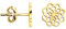 SOFIA MILANI - Damen Ohrringe 925 Silber - vergoldet/golden - Blumen Ohrstecker - E2117