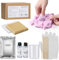 Navaris 3D Handabdruck Set Baby - Hand Abdruck Set für Kinder - Halte unvergessliche Momente fest - Abdruckset inklusive Werkzeuge und Materialien - transparent