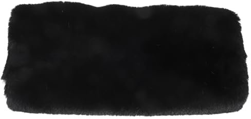 JECOMPRIS Handwärmer Winter-Handmuff Aus Kunstfell Handplüsch- Wärmer Fuzzy-Beutel Handmuffs Für Damen Und Herren Schwarz Geburtstagsgeschenk