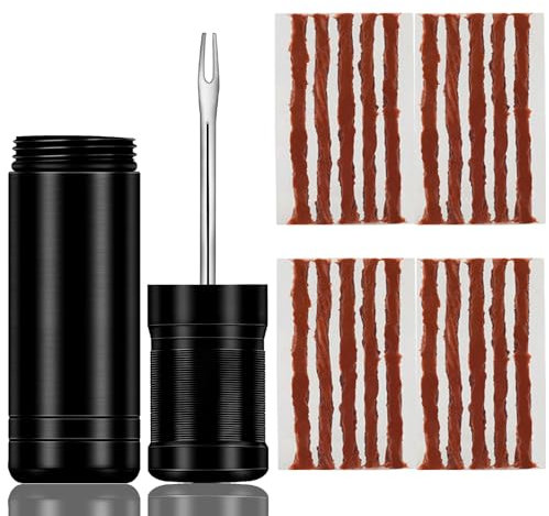 Tubeless Reparaturset und 20 Stück Tubeless-Flicken - Tubeless Fahrradreifen Reparaturset tubeless Reparaturset Fahrrad für MTB und Fahrrad - Tire Repair Kit für Unterwegs