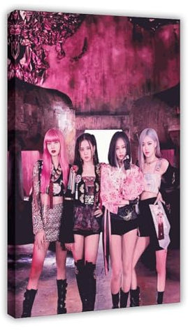 AmAzwi K-pop Blackpink Poster 11 Leinwand Poster Schlafzimmer Dekor Sport Landschaft Büro Zimmer Dekor Geschenkrahmen: 20 x 30 cm