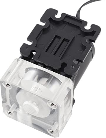 Yctze Pompe de Système de Refroidissement par Eau PC Silencieuse, Bosse d'eau CPU 500 L/H, Filetage G1/4 – Convient pour Le Refroidissement d'ordinateur, PWM 12 V, Comprend
