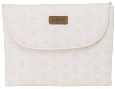 Safta Miffy Mum Moon Wickelauflage für Babys, aus recyceltem Material, wasserabweisend, praktisch und bequem, robust und vielseitig, 40 x 50 cm, Beige/Blau, Beige/Blau, Estándar, Casual