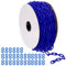 PATIKIL Plastic Chain,150 FEET Safety Barrier Chain for Crowd Control, 1/4inch(6mm) Blue Plastic Chains Links for Queue Lines, Parking, Fences, Gate, Concerts, and Decoration