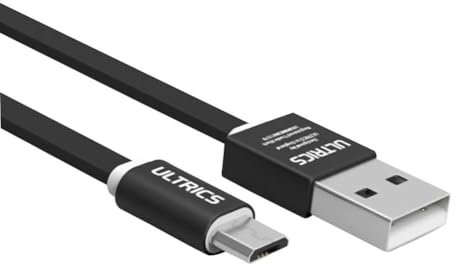 ULTRICS Micro USB Cable 1M, Flat USB to Micro USB Charging Cable Android Charger Cable Data Sync Lead Compatible with Samsung Galaxy S7/S6 Edge, J7 Sony HTC LG, Kindle, Fire Tablets, PS4 [Black]