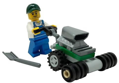 LEGO City: Farmer Minifigure with Lawn Mower - Mini Set