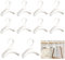 Ganchos para Colgar Bolsos Armario,12 pcs Armario Ganchos Bolso Gancho de Armario para Bolsas para colgar mochilas carteras bufanda cinturón y corbata (Blanco)
