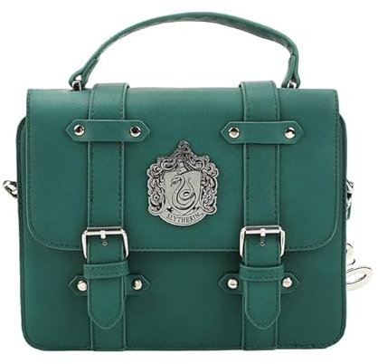 Harry Potter Satchel Handtasche mit Charms, Slytherin, Small