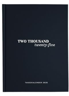 Odernichtoderdoch Tageskalender 2025 | A5+ Format | Mit Jahresübersicht, Zeitplan je Wochentag - Hardcover - 328 Seiten - ein Tag eine Seite - mit Registerstanzung & Lesezeichen (schwarz)