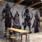 SMALLSNOT Wandbild Tapete 3D Zement Wand Kreative Kunst Dekor Malerei Restaurant Cafe Hintergrund Wandverkleidung, 3D, 150x105cm