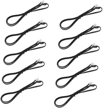 Lurrose 10 Stück Klimaanlagen Temperatursensor Thermometersonde Temperatursonde Temperaturtransmitter Sensorsonde Klimaanlagen Thermistorsonde Kupfer Schwarz