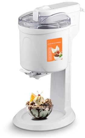 Elektrische Eismaschine, Automatische Eismaschine Gefrorener Joghurtmaschine, 1l -Kapazität, für Heimsorbet, Gelato, Leicht zu Reinigen (EU)