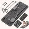 Pilatexx Pro - faltbares Pilates Board - Multifunktionaler Hometrainer – 50 Übungen mit Video-Anleitung - inkl. Widerstandsbänder, Griffe & Knieschoner - bis 150kg - Ganzkörpertraining (Anthrazit)
