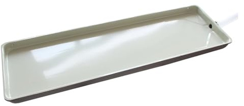 Auffangwanne für Klimaanlagen, Ablaufwanne Tropfschale aus Verzinktem Metall für Zentralklimaanlagen, Auffangwanne mit Ablauf für Fensterklimaanlagen und Split-Klimaanlagen mit Wärmepumpen(123x26x3.5c