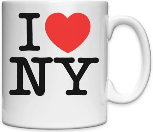 I Love NY I Love New York White Ceramic Mug White