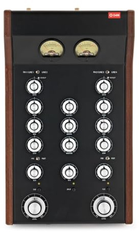 Mixer DJ rotativo a 2 canali G4M | Percorso Segnale Analogico Puro per un Suono Caldo e Naturale, Fader Rotativi Fluidi per Controllo Preciso, VU-Metri
