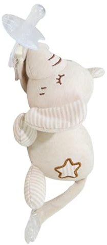 Porte-tétine Snuggle – Peluche Buddy, design doux pour la peau, rangement confortable, accessoire de chambre d'enfant durable | Douche Buddy pour âgés de 0 mois et plus, soins de voyage p