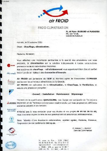 AIR FROID, FROID-CLIMATISATION