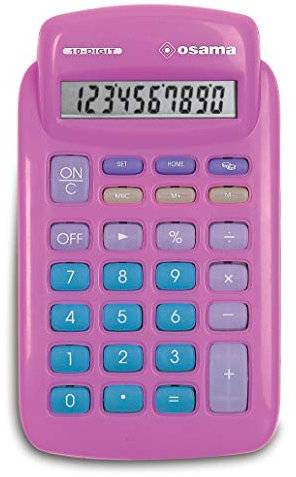 SOFTY calcolatrice design 10 cifre rosa