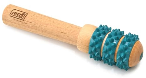 SISSEL® Fit-Roller Kopf und Migräne | Muskelentspannung und Durchblutungsförderung | Ökologisch & Phthalatfrei | Kombination aus Tradition & Moderne | Vielseitige Kopfmassage | Wellness & Gesundheit