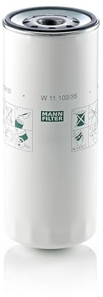MANN-FILTER, W 11 102/35 Ölfilter | Für LKW, Busse, Hohe Filtrationsleistung, Optimaler Motorschutz, Hochwertige Dichtung, Echte OE-Technologie