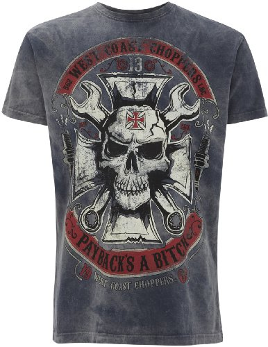 WEST COAST CHOPPERS Mechanic T-Shirt blau XXL
