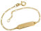 Silberketten Store Baby- / Kinder-Gravurarmband, 333 Gold, inkl. Gravur, Länge 13cm